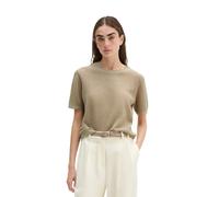 Strickpullover MARC O'POLO "aus Baumwolle-Leinen-Slub-Garn", Damen, Gr. M, linen beige, Obermaterial: 90% Baumwolle, 10% Leinen, unifarben, Rundhals, Pullover Strickpullover (89582843-M) linen beige