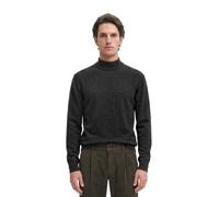 Strickpullover MARC O'POLO "aus Bio-Baumwoll-Schurwoll-Mix", Herren, Gr. S, grau (dunkelgrau melange), Obermaterial: 54% Baumwolle, 29% Schurwolle, 17% Polyamid, unifarben, Pullover Strickpullover (72