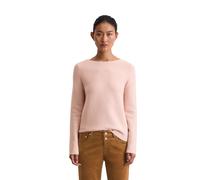 Strickpullover MARC O'POLO "aus Bio-Baumwolle", Damen, Gr. M, rosa (pastel rose), Obermaterial: 100% Baumwolle, unifarben, U-Boot-Ausschnitt, Pullover Strickpullover (75336028-M) pastel rose