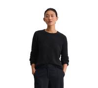 Strickpullover MARC O'POLO "aus Bouclé-Garn", Damen, Gr. XXL, blau (deep night blau), Obermaterial: 50% Baumwolle, 35% Lama, 15% Polyamid, unifarben, Rundhals, Pullover Strickpullover (49489651-XXL) d