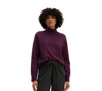 Strickpullover MARC O'POLO "aus Cotton Wool Stretch", Damen, Gr. XS, lila (fresh aubergine), Obermaterial: 45% Baumwolle, 27% Polyester, 25% Schurwolle, 3% Elasthan, unifarben, Pullover Strickpullover