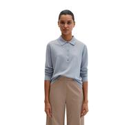 Strickpullover MARC O'POLO "aus edlem Merinowolle-Viskose-Mix", Damen, Gr. XXL, grau horizon, Obermaterial: 57% Schurwolle, 38% Viskose, 5% Polyamid, unifarben, Pullover Strickpullover (90581322-XXL)