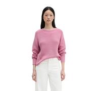 Strickpullover MARC O'POLO "aus Heavy-Weight-Organic-Cotton", Damen, Gr. XXS, mellow rose, Obermaterial: 100% Baumwolle, unifarben, Rundhals, Pullover Strickpullover (20800013-XXS) mellow rose