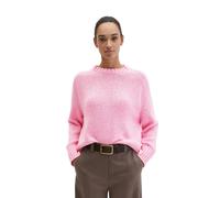 Rundhalspullover MARC O'POLO "aus hochwertigem Baumwoll-Mix", Damen, Gr. XL, mellow rose, Obermaterial: 94% Baumwolle, 6% Polyamid, unifarben, Rundhals, Pullover Rundhalspullover (86674609-XL) mellow