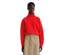 Strickpullover MARC O'POLO "aus kuscheligem Merinowolle-Mix", Damen, Gr. S, bright rot, Obermaterial: 80% Wolle, 20% Polyamid, gestreift, Pullover Strickpullover (39679128-S) bright rot