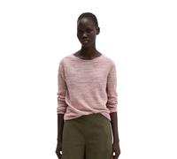 Strickpullover MARC O'POLO "aus Leinen-Baumwolle-Mix", Damen, Gr. XL, mild rose, Obermaterial: 52% Baumwolle, 48% Leinen, unifarben, U-Boot-Ausschnitt, Pullover Strickpullover (33380957-XL) mild rose