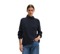 Strickpullover MARC O'POLO "aus Organic Cotton", Damen, Gr. XS, blau (martime blau), Obermaterial: 100% Baumwolle, unifarben, Pullover Strickpullover, Topseller (82340307-XS) martime blau