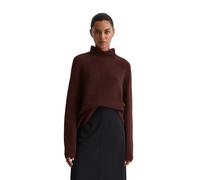 Strickpullover MARC O'POLO "aus Organic Cotton", Damen, Gr. XXS, schwarz cherry, Obermaterial: 100% Baumwolle, unifarben, Pullover Strickpullover (96909223-XXS) schwarz cherry