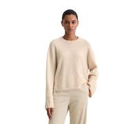 Strickpullover MARC O'POLO "aus Schurwolle-Alpakawolle-Mix", Damen, Gr. L, beige (light oat), Obermaterial: 49% Schurwolle, 25% Alpaka, 24% Polyamid, 2% Elasthan, unifarben, Rundhals, Pullover Strickp