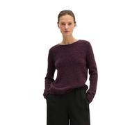 Strickpullover MARC O'POLO "aus Schurwolle-Alpakawolle-Mix", Damen, Gr. L, lila (pure plum), Obermaterial: 42% Schurwolle, 25% Polyacryl, 19% Alpaka, 13% Polyamid, 1% Elasthan, unifarben, U-Boot-Aussc