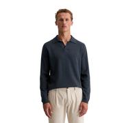 Strickpullover MARC O'POLO "aus softem Bio-Bauwoll-Schurwoll-Mix", Herren, Gr. M, blau (schwarz navy), Obermaterial: 54% Baumwolle, 29% Schurwolle, 17% Polyamid, unifarben, Pullover Strickpullover (35