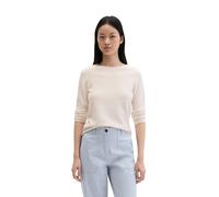 Strickpullover MARC O'POLO "aus softem Organic Cotton", Damen, Gr. XXS, weiß cotton, Obermaterial: 100% Baumwolle, unifarben, U-Boot-Ausschnitt, Pullover Strickpullover (49531848-XXS) weiß cotton