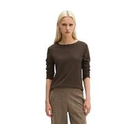 Strickpullover MARC O'POLO "aus softem Schurwolle-Mix", Damen, Gr. S, braun (burnt coffee), Obermaterial: 50% Schurwolle, 33% Viskose, 17% Polyamid, unifarben, U-Boot-Ausschnitt, Pullover Strickpullov