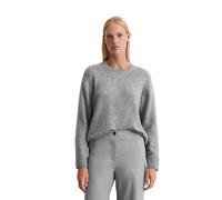 Marc O'Polo Damen Strickpullover aus Wollmix, grau, Gr. S
