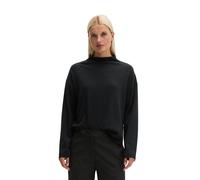 Strickpullover MARC O'POLO "aus softem Schurwolle-Mix", Damen, Gr. S, schwarz (coal grau melange), Obermaterial: 50% Schurwolle, 33% Viskose, 17% Polyamid, unifarben, Pullover Strickpullover (45182241