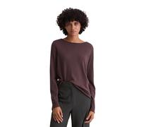 Strickpullover MARC O'POLO "aus softem Schurwolle-Mix", Damen, Gr. XL, schwarz cherry, Obermaterial: 50% Schurwolle, 33% Viskose, 17% Polyamid, unifarben, U-Boot-Ausschnitt, Pullover Strickpullover (5