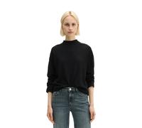 Strickpullover MARC O'POLO "aus softem Schurwolle-Mix", Damen, Gr. XXL, schwarz, Obermaterial: 50% Schurwolle, 33% Viskose, 17% Polyamid, unifarben, Pullover Strickpullover (23010145-XXL) schwarz