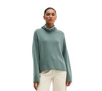 Strickpullover MARC O'POLO "aus softem Schurwolle-Mix", Damen, Gr. XXS, grün (foggy blau), Obermaterial: 80% Schurwolle, 20% Polyamid, unifarben, Pullover Strickpullover (33831913-XXS) foggy blau