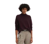 Strickpullover MARC O'POLO "aus softer Bio-Baumwolle", Damen, Gr. M, schwarz cherry, Obermaterial: 100% Baumwolle, unifarben, Pullover Strickpullover (32408330-M) schwarz cherry