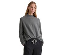 Strickpullover MARC O'POLO "aus softer Bio-Baumwolle", Damen, Gr. M, warm granite melange, Obermaterial: 100% Baumwolle, unifarben, Pullover Strickpullover (49971723-M) warm granite melange