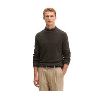 Strickpullover MARC O'POLO "aus weichem Schurwoll-Mix", Herren, Gr. M, braun (wooden earth), Obermaterial: 80% Schurwolle, 20% Polyamid, unifarben, Pullover Strickpullover (77061034-M) wooden earth
