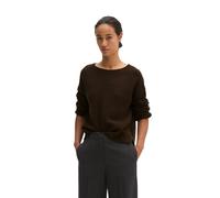 Strickpullover MARC O'POLO "aus weichem Schurwolle-Mix", Damen, Gr. L, braun (burnt coffee), Obermaterial: 80% Wolle, 20% Polyamid, unifarben, U-Boot-Ausschnitt, Pullover Strickpullover (96752616-L) b