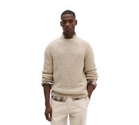 Strickpullover MARC O'POLO "aus weichem Schurwolle-Mix", Herren, Gr. XL, beige (medium beige melange), Obermaterial: 80% Schurwolle, 20% Polyamid, unifarben, Pullover Strickpullover (95345565-XL) medi