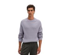 Strickpullover MARC O'POLO "aus weichem Schurwolle-Mix", Herren, Gr. XL, lila (lila dawn), Obermaterial: 55% Schurwolle, 24% Baumwolle, 21% Polyamid, unifarben, Pullover Strickpullover (21658243-XL) l