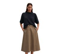 Strickpullover MARC O'POLO "aus weicher Merinowolle", Damen, Gr. XXL, schwarz (manic midnight), Obermaterial: 100% Schurwolle, unifarben, Rundhals, Pullover Strickpullover (48286425-XXL) manic midnigh