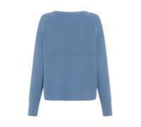 Strickpullover MARC O'POLO, Damen, Gr. S, fall sky, Strick, Obermaterial: 100% Baumwolle, Rundhals, Bündchen, Pullover Strickpullover (17272644-S) fall sky
