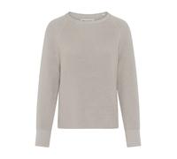 Strickpullover MARC O'POLO "aus Heavy-Weight-Organic-Cotton", Damen, Gr. S, linen beige, Obermaterial: 100% Baumwolle, unifarben, Rundhals, Pullover Strickpullover (41457836-S) linen beige