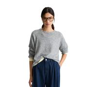 Strickpullover MARC O'POLO DENIM "aus Bou arn", Damen, Gr. XL, stone melange, Obermaterial: 78% Schurwolle, 22% Polyamid, unifarben, Rundhals, Pullover Strickpullover (57433502-XL) stone melange