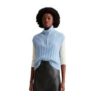 Strickpullover MARC O'POLO DENIM "aus edlem Wolle-Alpakawolle-Mix", Damen, Gr. M, medium blau, Obermaterial: 43% Wolle, 34% Polyamid, 23% Alpaka, unifarben, Pullover Strickpullover (38123200-M) medium