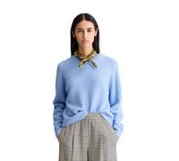 Strickpullover MARC O'POLO DENIM "aus kuscheligem Alpakawolle-Mix", Damen, Gr. S, blau dusk, Obermaterial: 42% Polyamid, 28% Wolle, 28% Alpaka, 2% Elasthan, unifarben, Rundhals, Pullover Strickpullove