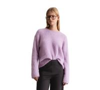 Strickpullover MARC O'POLO DENIM "aus Mohair-Schurwolle-Mix", Damen, Gr. S, lila (lumi lila), Obermaterial: 33% Polyamid, 32% Mohair, 32% Schurwolle, 3% Elasthan, unifarben, Rundhals, Pullover Strickp