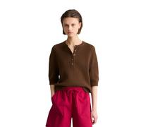 Strickpullover MARC O'POLO DENIM "aus Organic Cotton", Damen, Gr. XL, umbra braun, Obermaterial: 100% Baumwolle, unifarben, Rundhals, Pullover Strickpullover (74697164-XL) umbra braun