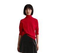 Strickpullover MARC O'POLO DENIM "aus Soft Cotton Stretch", Damen, Gr. L, rot mulberry, Obermaterial: 58% Baumwolle, 25% Polyamid, 17% Polyester, unifarben, Pullover Strickpullover (95825506-L) rot mu