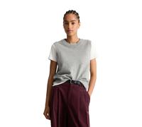 Strickpullover MARC O'POLO DENIM "aus Soft Cotton Stretch", Damen, Gr. XXL, stone melange, Obermaterial: 58% Baumwolle, 25% Polyamid, 17% Polyester, unifarben, Rundhals, Pullover Strickpullover (53506