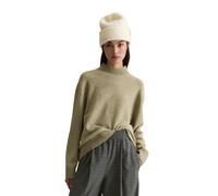 Strickpullover MARC O'POLO DENIM "aus softem Schurwolle-Mix", Damen, Gr. L, medium grün melange, Obermaterial: 72% Schurwolle, 26% Polyamid, 2% Elasthan, unifarben, Pullover (54468251-L) medium grün m