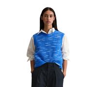 Strickpullover MARC O'POLO DENIM "aus softem Schurwolle-Mix", Damen, Gr. L, pale cobalt, Obermaterial: 55% Wolle, 45% Polyester, unifarben, Rundhals, Pullover Strickpullover (87581933-L) pale cobalt