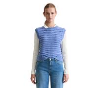 Strickpullover MARC O'POLO DENIM "aus softem Schurwolle-Mix", Damen, Gr. XS, blau (cloudy sky melange), Obermaterial: 87% Schurwolle, 13% Polyamid, unifarben, Rundhals, Pullover Strickpullover (392922