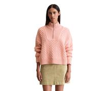Strickpullover MARC O'POLO DENIM "aus weichem Schurwolle-Mix", Damen, Gr. L, rosa (rose powder), Obermaterial: 70% Schurwolle, 30% Polyacryl, unifarben, Pullover Strickpullover (90262428-L) rose powde