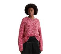Strickpullover MARC O'POLO DENIM "aus weichem Wolle-Mix", Damen, Gr. S, rot (bright rot), Obermaterial: 80% Wolle, 20% Polyamid, unifarben, Pullover Strickpullover (77554625-S) bright rot