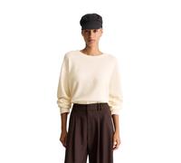Strickpullover MARC O'POLO DENIM "mit weicher Haptik", Damen, Gr. L, beige (weiß blush), Obermaterial: 100% Schurwolle, unifarben, Rundhals, Pullover Strickpullover (40260813-L) weiß blush