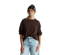 Strickpullover MARC O'POLO DENIM "mit weicher Haptik", Damen, Gr. S, braun (espresso braun), Obermaterial: 100% Schurwolle, unifarben, Rundhals, Pullover Strickpullover (35461768-S) espresso braun