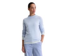 Strickpullover MARC O'POLO "mit hohem Tragekomfort", Damen, Gr. XS, soft sea, Obermaterial: 100% Kaschmir, unifarben, Pullover Strickpullover (17278729-XS) soft sea