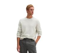 Strickpullover MARC O'POLO "regular aus gesprenkeltem Tweedgarn", Herren, Gr. XXL, weiß (frozen veil), Strick, Obermaterial: 31% Wolle, 29% Schurwolle, 20% Polyamid, 20% Viskose, regular fit normal, R