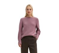 Strickpullover MARC O'POLO "regular aus Organic Cotton", Damen, Gr. XS, rosa (gentle mauve), Strick, Obermaterial: 100% Baumwolle, regular fit normal, Rundhals, Rippbündchen, Pullover Strickpullover (