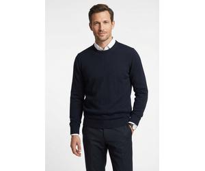 Strickpullover MARVELIS, Herren, Gr. 4XL, marine, Jersey, Obermaterial: 100% Baumwolle, regular fit, Rundhals, Rippbündchen, Pullover Strickpullover, Rundhals, Baumwolle, regular fit (26106236-4XL) ma