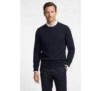 Strickpullover MARVELIS, Damen, Gr. M, marine, Strick, Obermaterial: 100% Baumwolle, regular fit, Rundhals, Rippbündchen, Pullover Strickpullover, Rundhals, Baumwolle, regular fit (26106236-M) marine